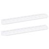 QUARKZMAN Copertura per Bocchette d'Aria, 2pz 500 x 100mm Copertura Ventilazione Lega Alluminio a Maglia, Griglia Ventilazione a Persiana Rettangolare Armadio per Scarpe Guardaroba (Bianco)