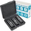 Stix Set di chiavi a bussola da 1/2 composto da 17/19/21 mm in CR-MO per avvitatore a percussione, lunghezza 78mm