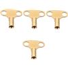 iplusmile 4 Pz chiave del radiatore cricchetto Ugello valvole del radiatore fluire metro heat it termosifone radiatori chiave della valvola del radiatore chiavi della presa rame Golden