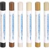 QUARKZMAN Bastoncini Riempitivi Per Legno 6 Colori Crayon Di Cera Per Legno Per Riparazione Mobili In Colori Solid Black, Ash, Transparent, Silver Fir, Natural Cherry, Golden Walnut