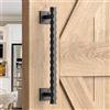 GLOBALHUT Maniglia rustica per porta da fienile, 30,5 cm, in metallo resistente, per porta scorrevole per capannoni, cancelli da giardino, porte dell'armadio, porta scorrevole del bagno, grande porta