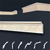 Marbet Design Modanature per soffitti Marbet confezione economica oro di polistirolo EPS - modanature a stucco con disegno tradizionale - (2 metri B-21 G) profilo in polistirolo profilo angolare profilo da parete