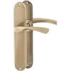ERGO line ROMA guarnizione per porte classica, bronzo (patina), maniglia con piastra di copertura cieca (senza apertura) set di maniglie con piastra di copertura lunga, guarnizione per porte, maniglia