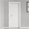 Generico WOODiy | Porta a Battente da Interno in Legno Massello | Porta a Filo Muro | Materiali di alta qualità | Made in Italy | Finitura: FANCY WHITE (Apertura Verso Destra, 80x210)