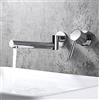 SJQKA-Rame Bagno Rubinetto Montaggio A Parete Rubinetto Cucina Rubinetto Bagno Miscelatore Per Lavabo Rubinetto Paret Con Vasca Calda E Fredda Miscelatore Per Lavabo A Muro (Silver)