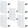 SOTECH 5 pezzi Maniglia per porta balcone SEJA alluminio 82 x 52 x 20 mm bianco Maniglia per porta finestra