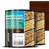 JOVIRA PINTURAS Impregnante legno (2x750 ml Castagno) Lasur idrorepellente protettivo satinato all'acqua protegge, decora e impreziosisce tutti i tipi di legno. (2x750 Millilitri, Castagno) A-24-2