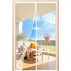 HALIDOOR Zanzariera Magnetica 65x185cm Bianco, Tenda Zanzariera Magnetica Porta Finestra Rete Fine, Anti Insetti Traspirante Chiusura Automatica per Porta Finestra Balcone Soggiorno Ingresso
