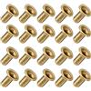 METALLIXITY Foro Passante Rivetto (2x4mm) 200pz, Rame Cavo Rivetto Dadi - per PCB Tavole, Ramato
