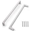 CONPHERON Maniglie per Mobile da Cucina - 256mm Maniglia per Mobili in Acciaio Inox, per Cucina, Armadio, Cassetto, Maniglia Quadrata (Argento)