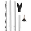 Generic Barra di sicurezza per porta resistente, regolabile in ferro antifurto, fermaporta rinforzato per casa, appartamento, viaggi e sicurezza in hotel, base antiscivolo, 100 x 2 x 2 cm