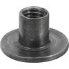 QUARKZMAN Dadi a T M5, 12 Pezzi Dadi a T in Acciaio Al Carbonio con Base Rotonda Saldabili 8mm di Altezza Foro Passante Dadi a Piastra con Filettatura Femmina, Grigio Scuro