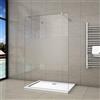 AICAit Walk In Parete Doccia vetro 8mm Striscia Opaca 2 Barra 73-120cm 97x200cm