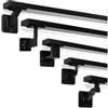 Natural Goods Berlin OBLONG Set di corrimano in metallo nero / 3 pezzi supporto per corrimano Flex & 200 cm ringhiera per scale / corrimano verniciato a polvere / corrimano per scale per interni ed