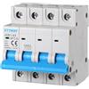 ETTROIT INTERRUTTORE MEGNETOTERMICO PER BARRA DIN 4 MODULI 4P 415V CURVA C 6KA 10A