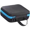 perfk Valigetta rigida per trapano elettrico, impermeabile, leggera, antiurto, organizer per utensili con maniglia, Blu, 22cmx17cmx6cm