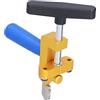 Hilitand Tagliapiastrelle Manuale, Utensile per il Taglio del Vetro 2 in 1, Kit per il Taglio a Specchio con 2 Lame in Acciaio Al Tungsteno per la Casa Fai da Te Taglio a Mano Piastrelle Smaltate Piastrelle di