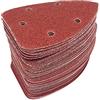 WSWJDW 100 pezzi di carta vetrata autoadesiva levigatrice triangolare carta vetrata gancio loop fogli abrasivi dischi abrasivi per lucidatura grana 40-1000,800 grana