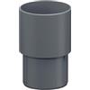 INEFA Raccordo pluviale 75mm Antracite PVC, plastica | Raccordo per tubo di scarico in PVC-U accessorio grondaia, montaggio a incastro facile, Made in Germany
