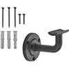 SOTECH 5 staffe per corrimano ROBUST nero Altezza 68 mm Sporgenza 67,5 mm per corrimani con Ø 45 mm Corrimano per montaggio a parete