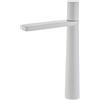 Ableholy Rubinetti per lavabo da bagno, bianco in ottone massiccio alto monocomando in ottone massiccio miscelatore caldo freddo rubinetto per lavabo