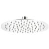 Wiltec Soffione doccia rotondo 20 cm effetto pioggia in acciaio inossidabile