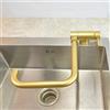 ZPSPZ rubinetto cucina abbattibile, rubinetto da cucina, acciaio inossidabile 304, lavello da cucina, girevole pieghevole, pieghevole-d'oro
