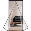 Risareyi Magnetica Tenda Termica Isolante Freddo per Porte e Finestre 100x240cm, Nero Trasparente Tenda Magnetica Isolante Termica, per Interno Esterno Impermeabile Copertura Porta