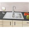 Omeere 1x Lavello inox 304 0,8MM,lavello da cucina 1 vasca in acciaio inox 80x50x18cm, lavello rettangolare,lavandino cucina,Spazzolato(Scolapiatti a sinistra)