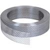 Fassadenprofile Griglia di gronda in alluminio 60 m x 100 mm argento - nastro di ventilazione forato come rete anti-uccelli per tetto e facciata