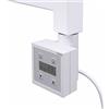 anapont Elemento riscaldante per radiatori, scaldasalviette e termosifoni da bagno, asciuga asciugamani con termostato, regolatore elettronico della temperatura, telecomando (bianco 600 Watt, KTX-3)