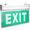 OKJHFD Segnale di Uscita Illuminato con Bordo a LED, Luce Uscita di Emergenza EXIT Indicatore Luminoso Per Cartellino in Acrilico Indicatore Luminoso di Evacuazione Uscita di Sicurezza da 110 a 240 V Per Seg