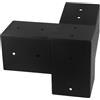 Zoegneer Set di staffe per pergola per tetto inclinato con kit hardware per gazebo a 15 gradi a 3 vie con tetto inclinato kit di staffe applicabili per strutture in legno da 10 x 10 cm (A)