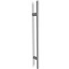 Oppali Tappetino bianco Acciaio Inossidabile 304 Materiale di alta qualità Maniglia per Porta Entrata | Diametro Manico 25mm | Rotondo T-Bar | 80cm Lunghezza totale