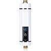 CJHZQYY Mini Scaldacqua Istantaneo, Scaldabagno Elettrico Istantaneo Riscaldamento dell'acqua Tankless per Bagno Cucina, Display della Temperatura a LED, 220 V, 5500 W (bianco 5500 W)
