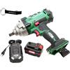 HEADNMORE® Bundle - Avvitatore a percussione a batteria PARKSIDE® 20V PASSK 20 in valigia di trasporto + Portachiavi HEADNMORE® (1x4Ah Batteria)