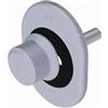Securemme Limitatore di Apertura Scorrevole per Porta Blindata, ARGENTO F1 Kit di Montaggio Incluso, 10 x 10 cm 5050KF1BARI