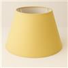 Generico 40 cm Cono Paralume, Tessuto di Cotone con PVC Bianco, Prodotto Artigianale, per Lampada da Tavolo, Piantana (Giallo)