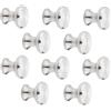 SOTECH 10 pezzi Pomelli per mobili LEICESTER Ø 20 mm altezza 18 mm Acciaio inossidabile spazzolato Maniglia per cassetto