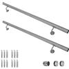 V2Aox Corrimano scala Acciaio inox AISI 304 Ringhiera diametro 42mm V2Aox 40-1000 cm, Lunghezza:350 cm