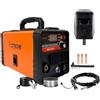Generico Saldatrice Multifunzione IGBT Inverter MMA + MIG Filo Continuo NO GAS 400A con Display Digitale Ventola di Raffreddamento Saldatrice Portatile Saldatura MIG MMA include Maschera, Torcia e Bobina