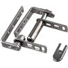 Zilimontt Cerniere per porte in acciaio inossidabile, cerniere a molla a doppia azione, resistenti cerniere a doppia oscillazione, per porte di bar e saloon (M)