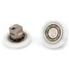 Vetroricambi.it Cuscinetti Box Doccia VR - Kit 2 Pezzi Ruota 23x4x13 foro eccentrico M4 profilo Arrotondato