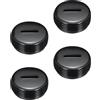 QUARKZMAN Tappo Portaspazzole in Carbone Copertura Plastica per Spazzola Elettrica del Motore Filo Nero Diametro Esterno 19mm/0,75 Altezza 8mm/0,31, 4pz