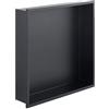 eurosanit Nicchia da Doccia da Incasso 30x30x7 cm | Finitura Nero Opaco | Mensola da Parete per Bagno | Design Moderno | Resistente all'Umidità | EUROSANIT