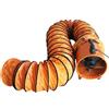 MAXBLAST Ventola di ventilazione per aspiratori di polvere, 250 mm, portatile, 12 m, tubo per condotto da officina, soffiatore d'aria industriale in PVC