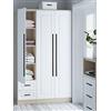Lframa606 Maniglie per Armadio Lunghe, Maniglie per Mobili da Cucina Nero, Alluminio Solida | Finitura Anodizzato,Lunghezza:80-1200mm Maniglie per Ante Armadio,2 pezzi Manico per Armadietti Neri (1200mm/47.2in)