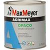 MAXMEYER ACRIMAX OPACO smalto acrilico opaco per interni/esterni (Bianco A+, 0,75 Litri)