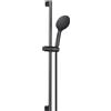 Schläfer 1317400 | Saliscendi Doccia Euphoria1 con Soffione, Interasse Fisso 75cm Asta Doccia 76,5cm, Doccetta a 3 funzioni con Sistema Anticalcare, Flessibile Doccia in Pvc, Colore Canna di Fucile