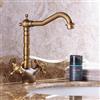 ZYCDP Rubinetto Bagno Lavabo Vintage Doppia Maniglia Bagno Lavabo Rubinetto Rubinetto Acqua Calda Fredda, Antico, Corto